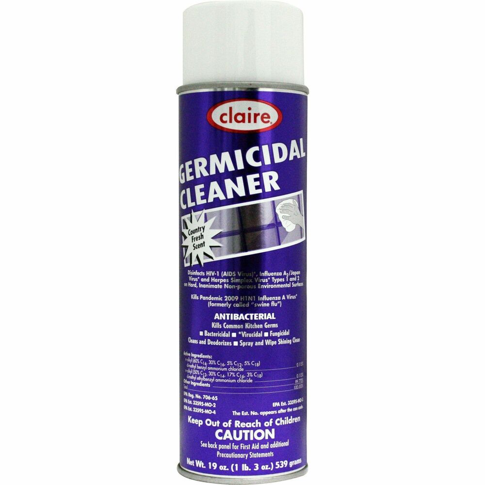 Image of Claire Manufacturing Co Cleaner,Germicidal,Antibacterial,Country FreshScent,19 oz,WE