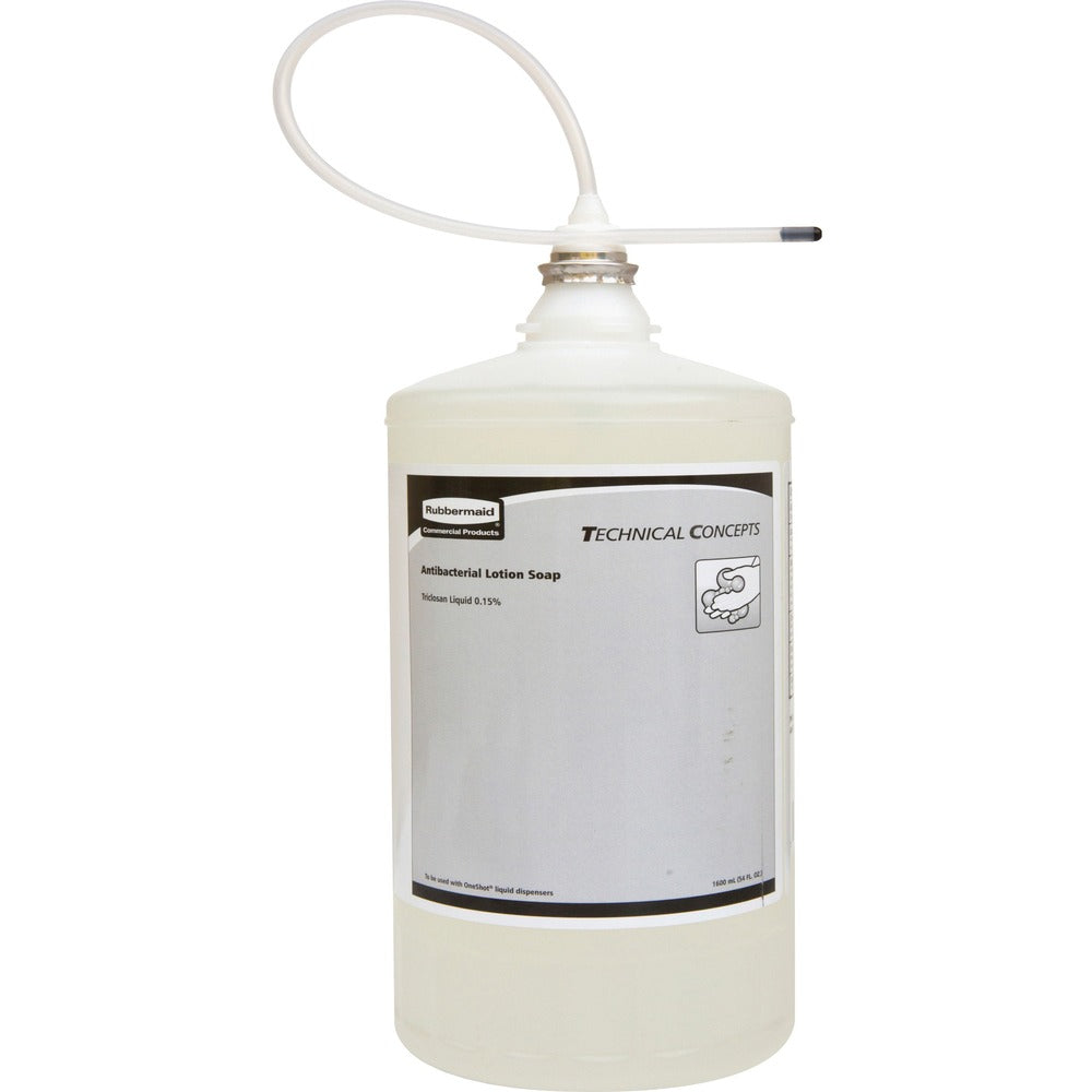 Image of Rubbermaid Commercial Products Hand Soap,Antibacterial,Auto Dispenser Refill,1600ml,4/CT,WE