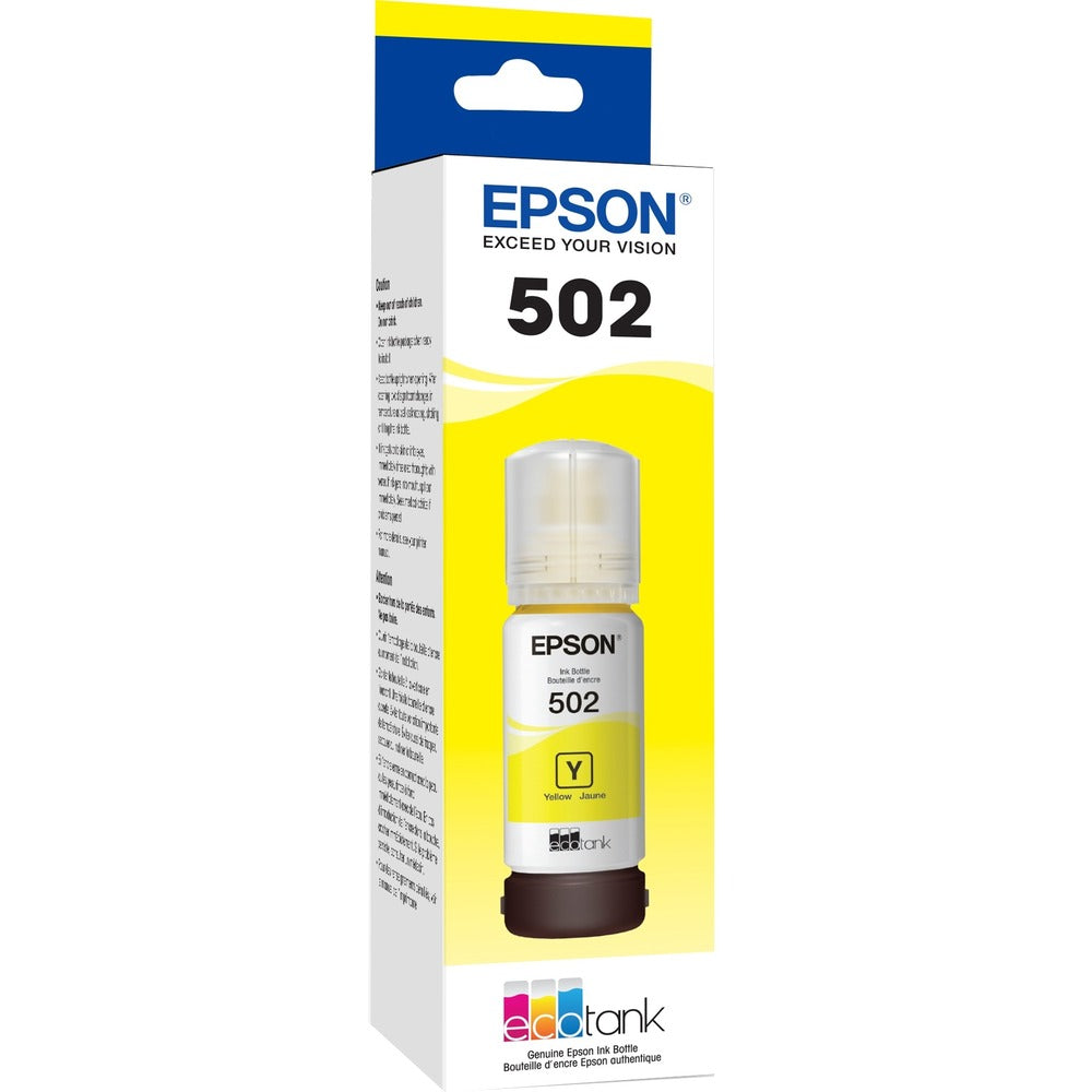 Image of Epson Ink Bottle,T502,Ultra High Capacity,6000 Page Yield,Yellow