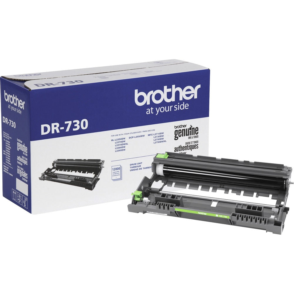 Image of Brother Drum Unit, DR-730, 12,000 Page Yield, BK