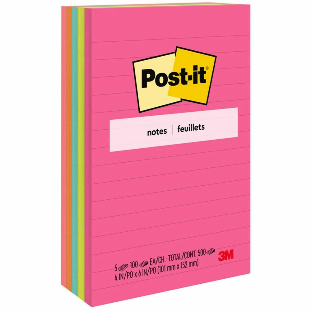 Image of 3M Post-it Notes, 4"x6", 100 SH/PD, 5/PK, Cape Town