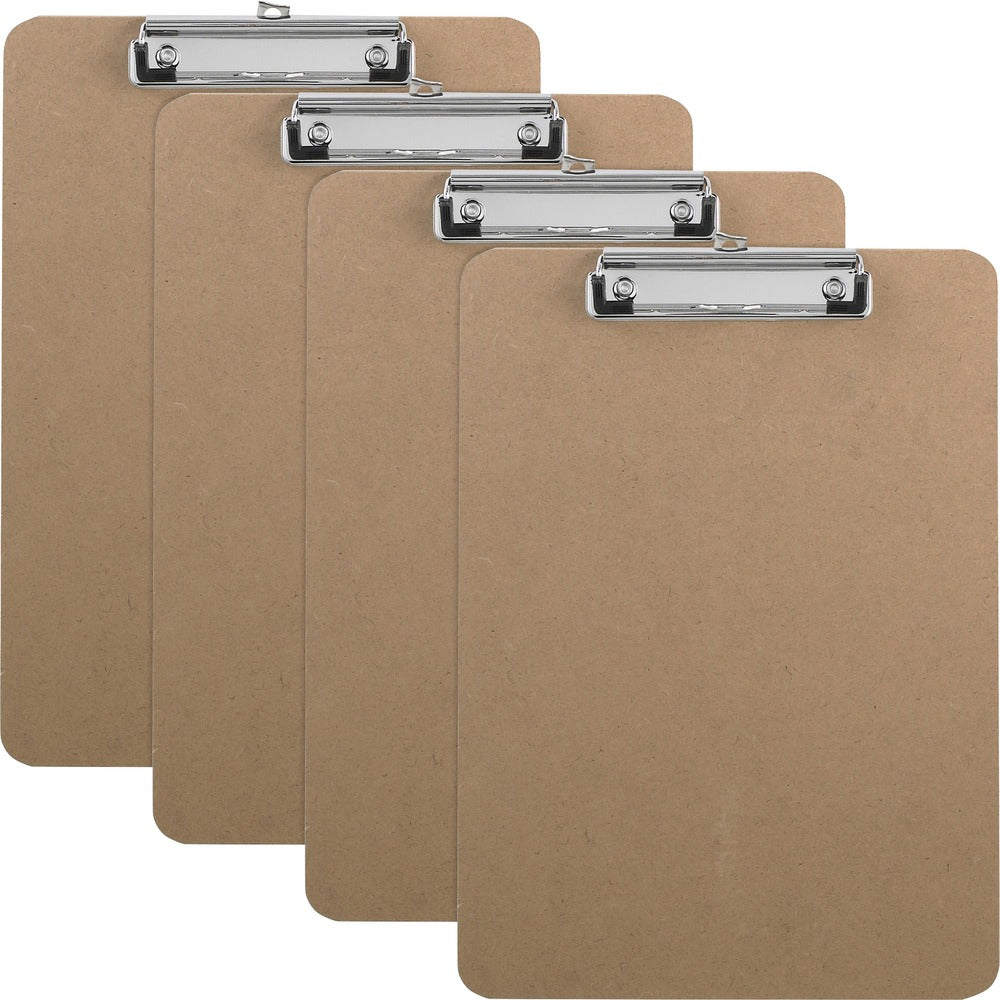 Image of Business Source Clipboards,w/Flat Clip/Rubber Grips,9"x12-1/2",6/BX,BN
