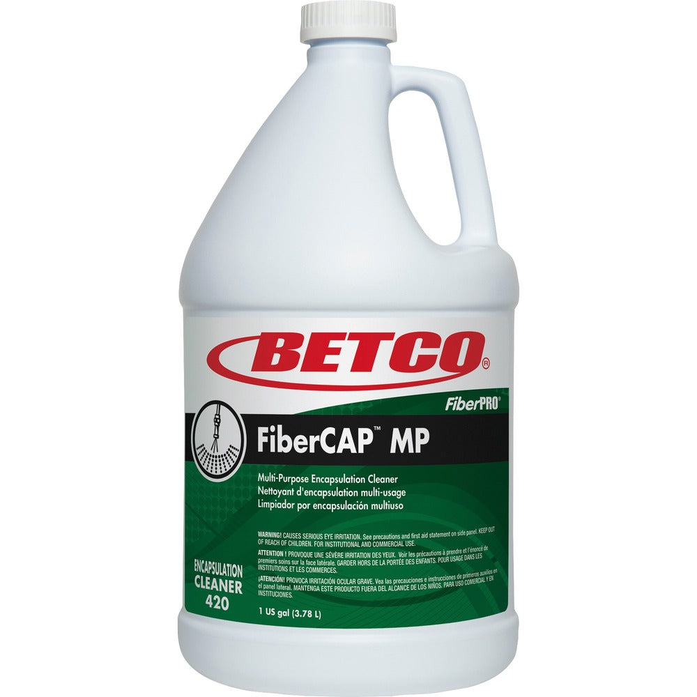 Image of Betco Corporation Carpet Cleaner, Encapsulation, 1 Gallon, Light Straw