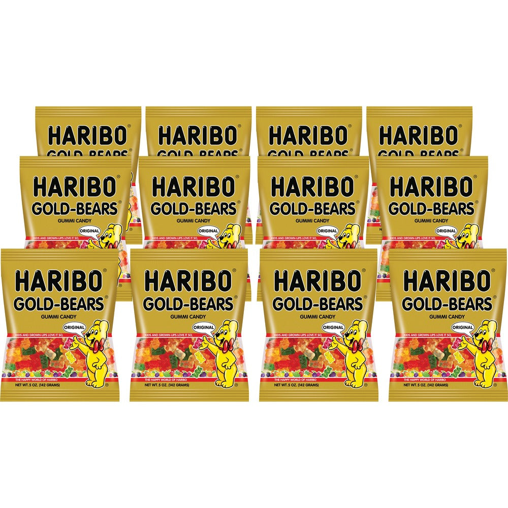 Image of Haribo Gummy Candy, Haribo Gold Bears, 5oz, 12/CT, Multi