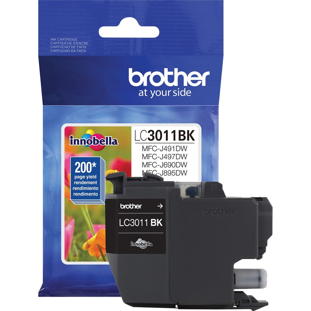 Image of Brother Ink Cartridge, MFC-J491, 200 Page Yield, BK