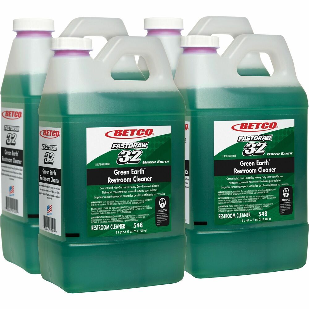 Image of Betco Corporation Restroom Cleaner,Conc,Hvy-dty,FastDraw,1/2 Gal (2L),4/CT