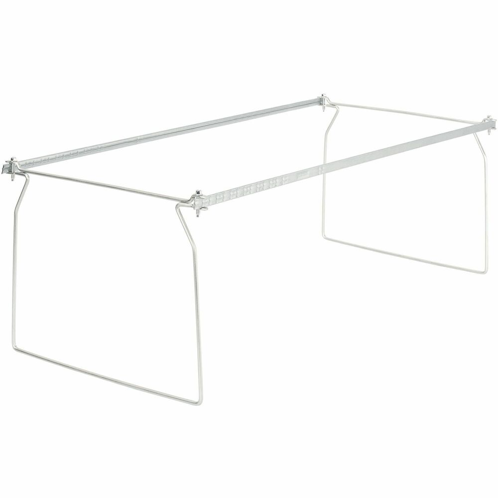Image of Business Source Hanging File Folder Frames, Letter, 6/BX, Stainless Steel