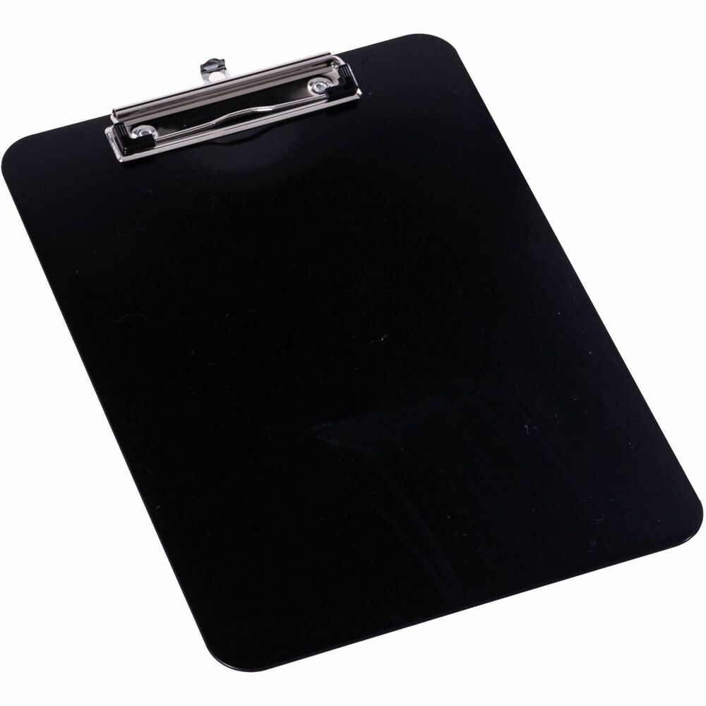 Image of Business Source Clipboard, Shatterproof, Plastic, 9"x12-1/2"x4/5", Black