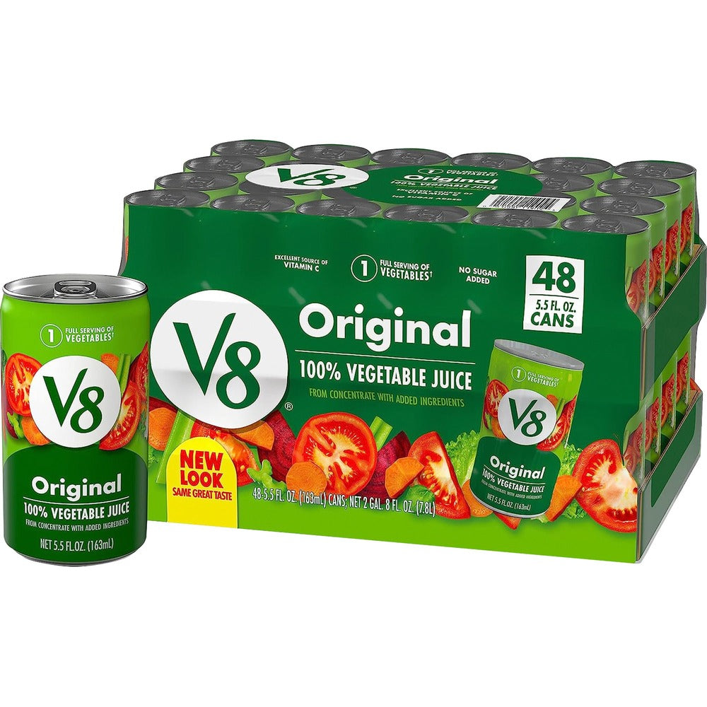 Image of Campbell's V8 Vegetable Juice, 5.5 oz., 48/CT, Multi
