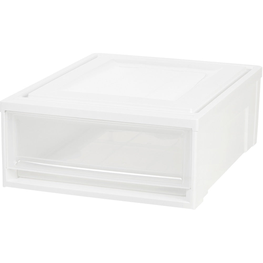 Image of Iris Stacking Drawer, 22QT, 15-3/4"Wx19-3/5"Lx7"H, 4/CT, White