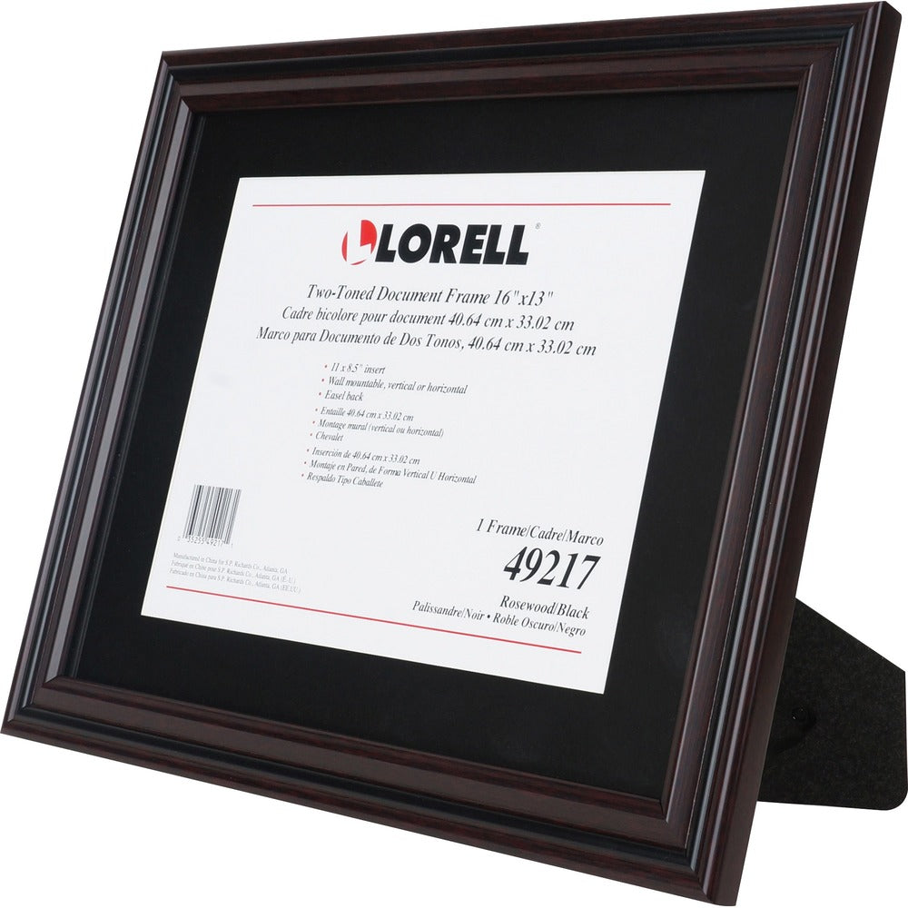 Image of Lorell Frame, Vertical/Horizontal, 16"Wx13"H, Rosewood