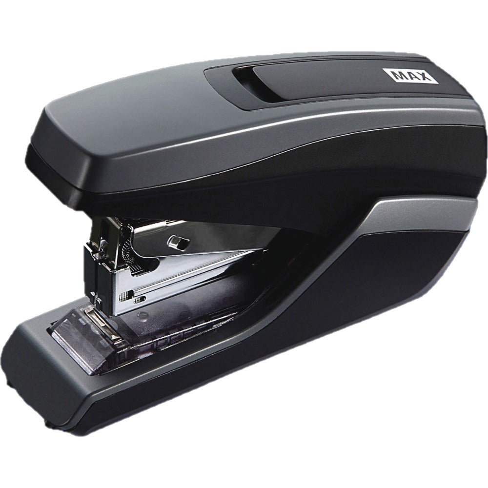 Image of Max USA Stapler, 35-Sheet, Half Strip, 1-3/5"Wx5-1/10"Lx3-2/5"H,GYBK