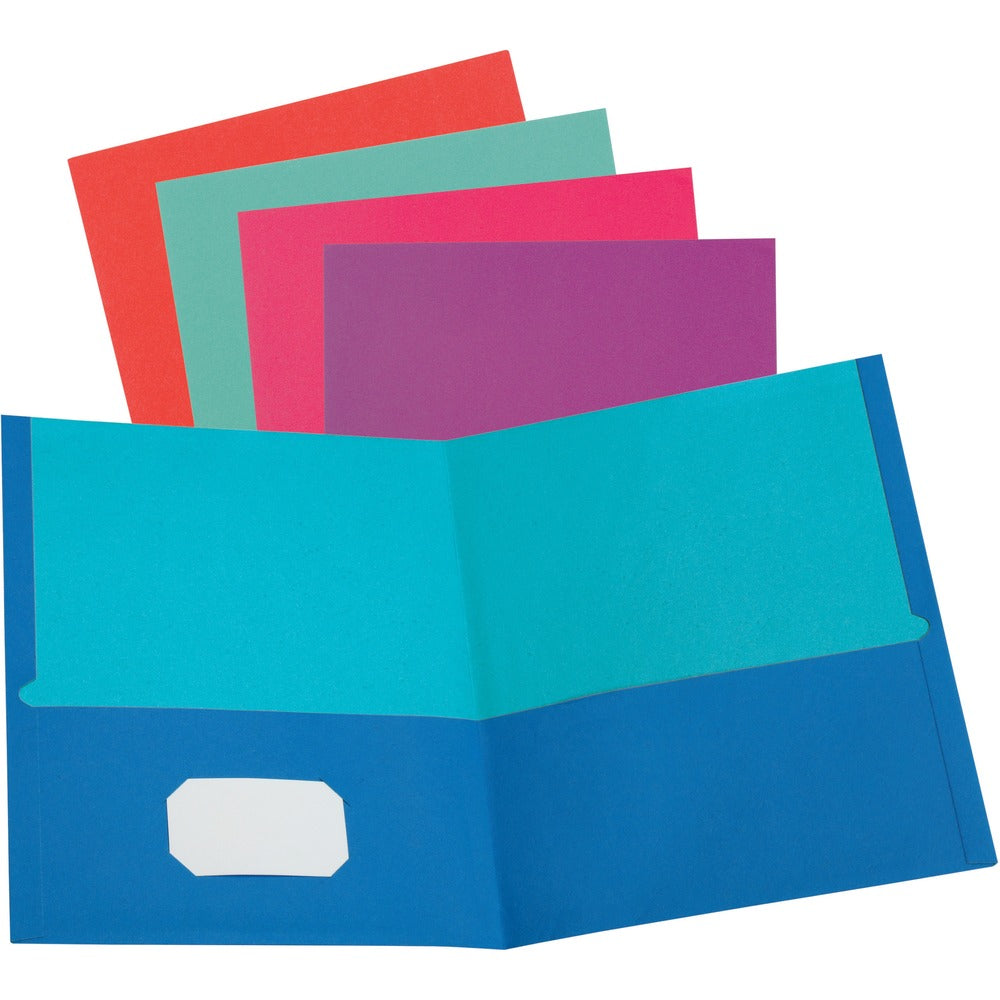 Image of Oxford Folder, Twin-Pocket, 1/10"Wx11-3/4"Lx9-2/5"H, 50/BX, AST