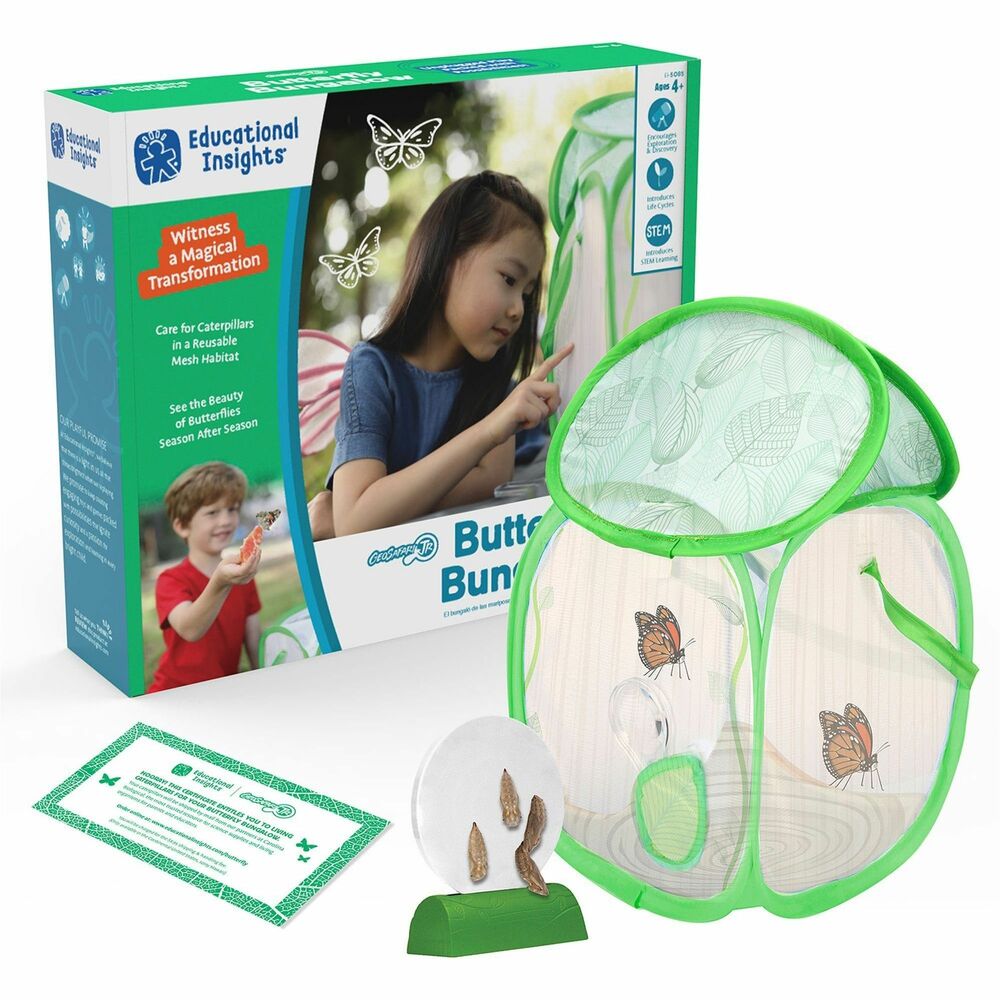 Image of Educational Insights Inc Butterfly Bungalow, 9-2/5"Wx11-3/5"Lx2-1/2"H, Multi