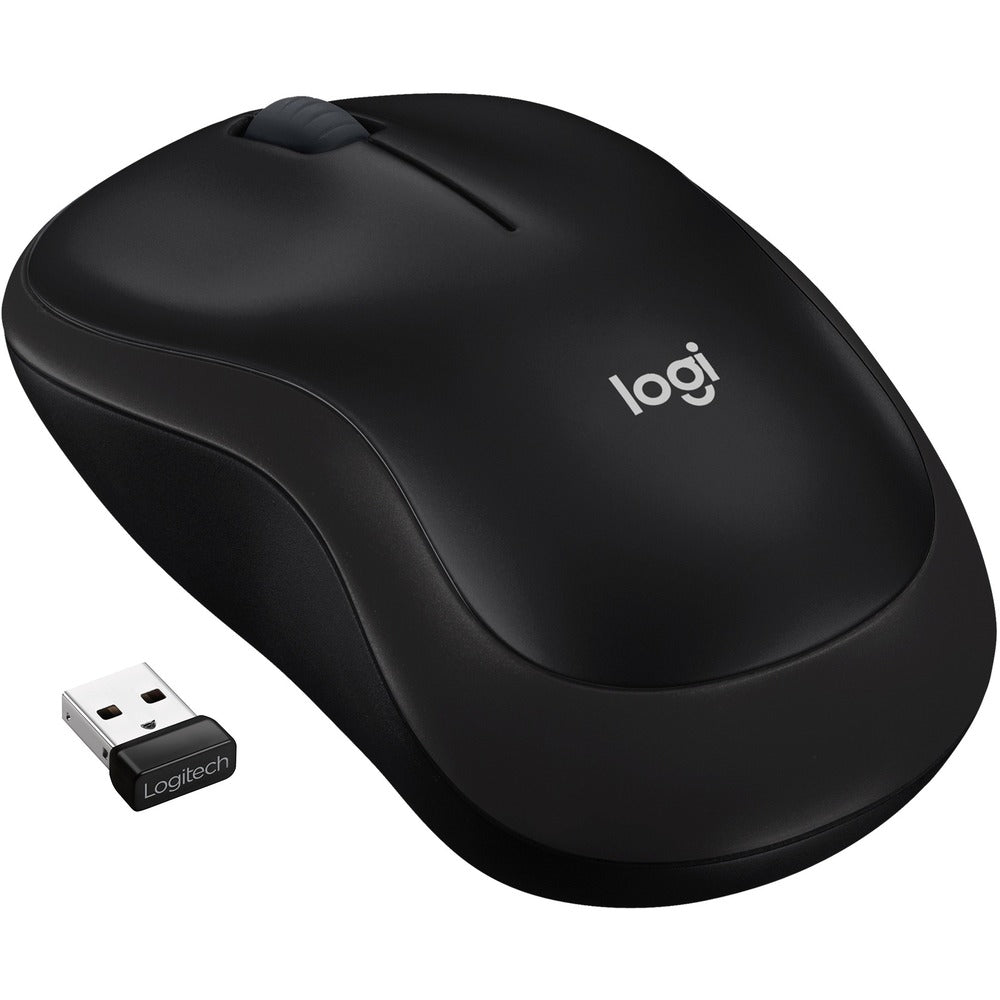 Image of Logitech Mouse, Wireless, M185, 3-3/10"Wx5"Lx7-3/10"H, Black