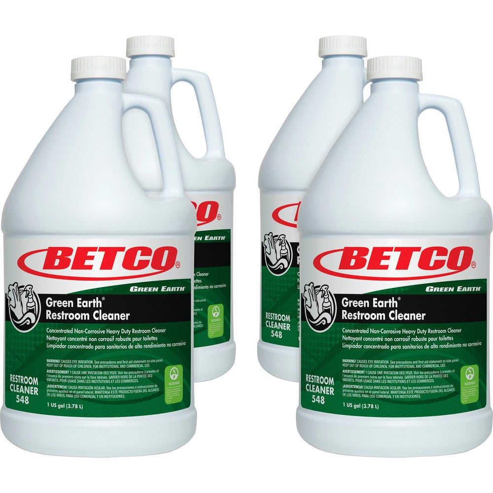 Image of Betco Corporation Restroom Cleaner, Concentrated, Heavy-duty, 1 Gal, 4/CT, GN