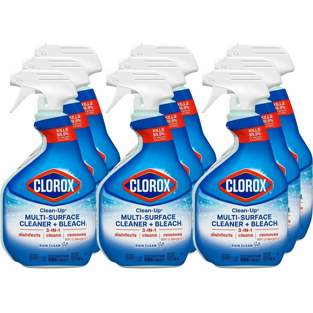 Image of Clorox Company Cleaner, All-Purpose, Rain Clean Scent, 32 fl oz, 9/CT, MI