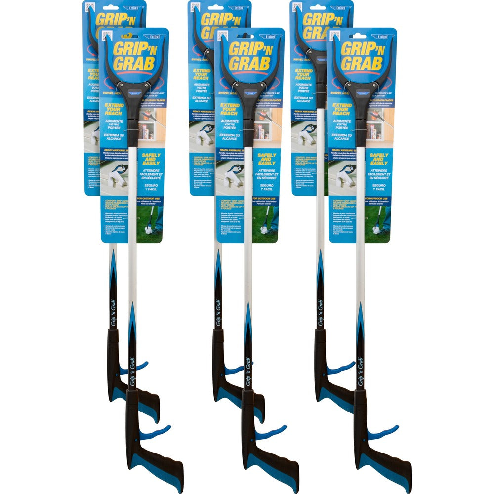 Image of Ettore Products Pickup Tool, Multipurpose, 5 lb Cap, 32" Reach, 6/CT, BE/BK