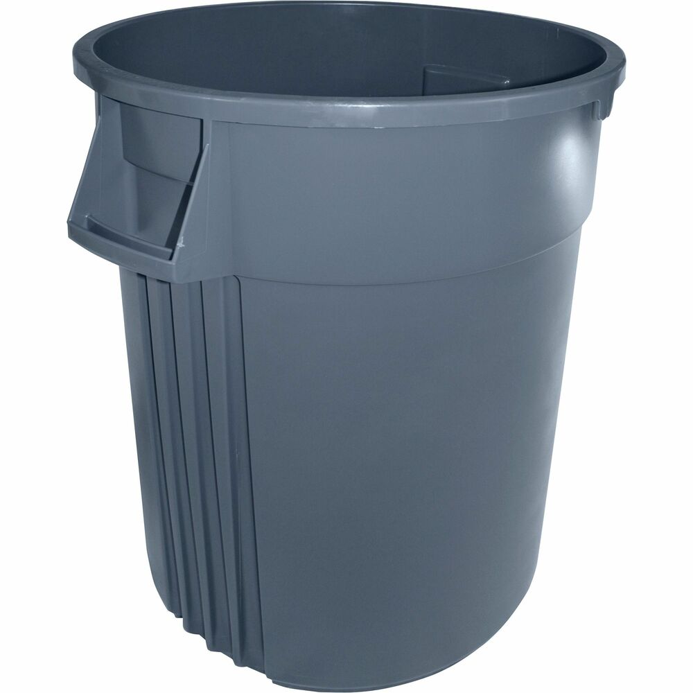 Image of Genuine Joe Container, 55-Gallon, 26-3/4"Wx26-3/4"Lx33"H, Gray
