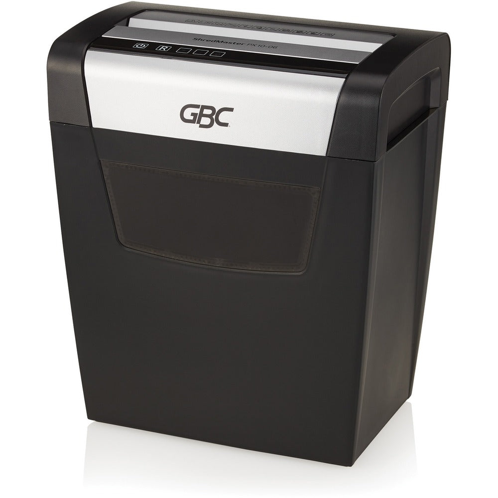 Image of GBC Cross-cut Shredder, 6-gal Bin, 9-2/5"x14"x16", BK