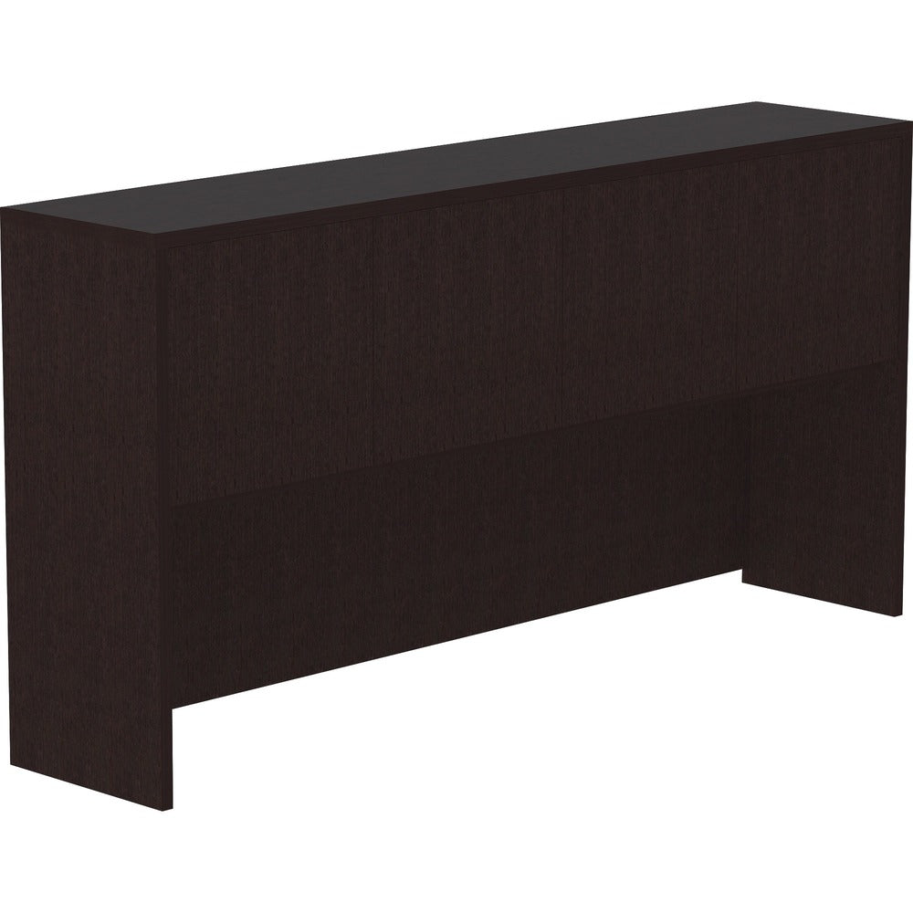 Image of Lorell Hutch, Essentials Laminate, 4 Doors, 72"x15"36", Espresso