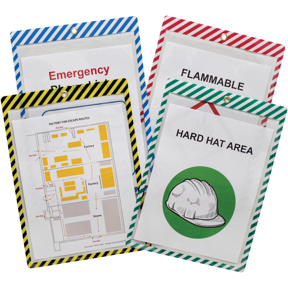 Image of C-Line Shop Ticket Holder, 9-3/4"Wx13-3/5"Lx1/10"H, 25/BX, Assorted