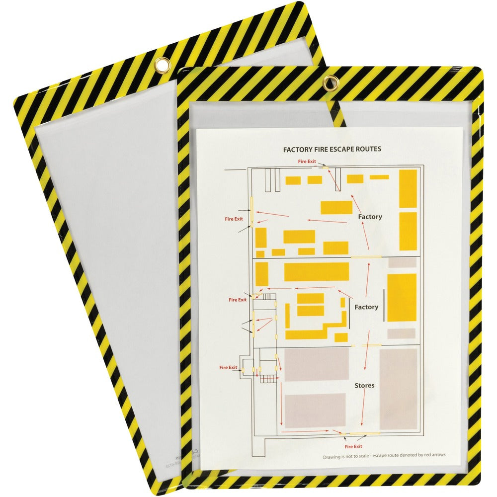 Image of C-Line Shop Ticket Holder, 9-3/4"Wx13-3/5"Lx1/10"H, 25/BX, BKYW