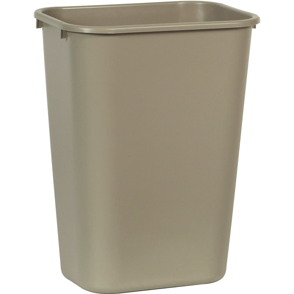 Image of Rubbermaid Commercial Products Waste Bin, Plastic, 41 Qrt, 15-1/4"x11"x20", 12/CT, Beige