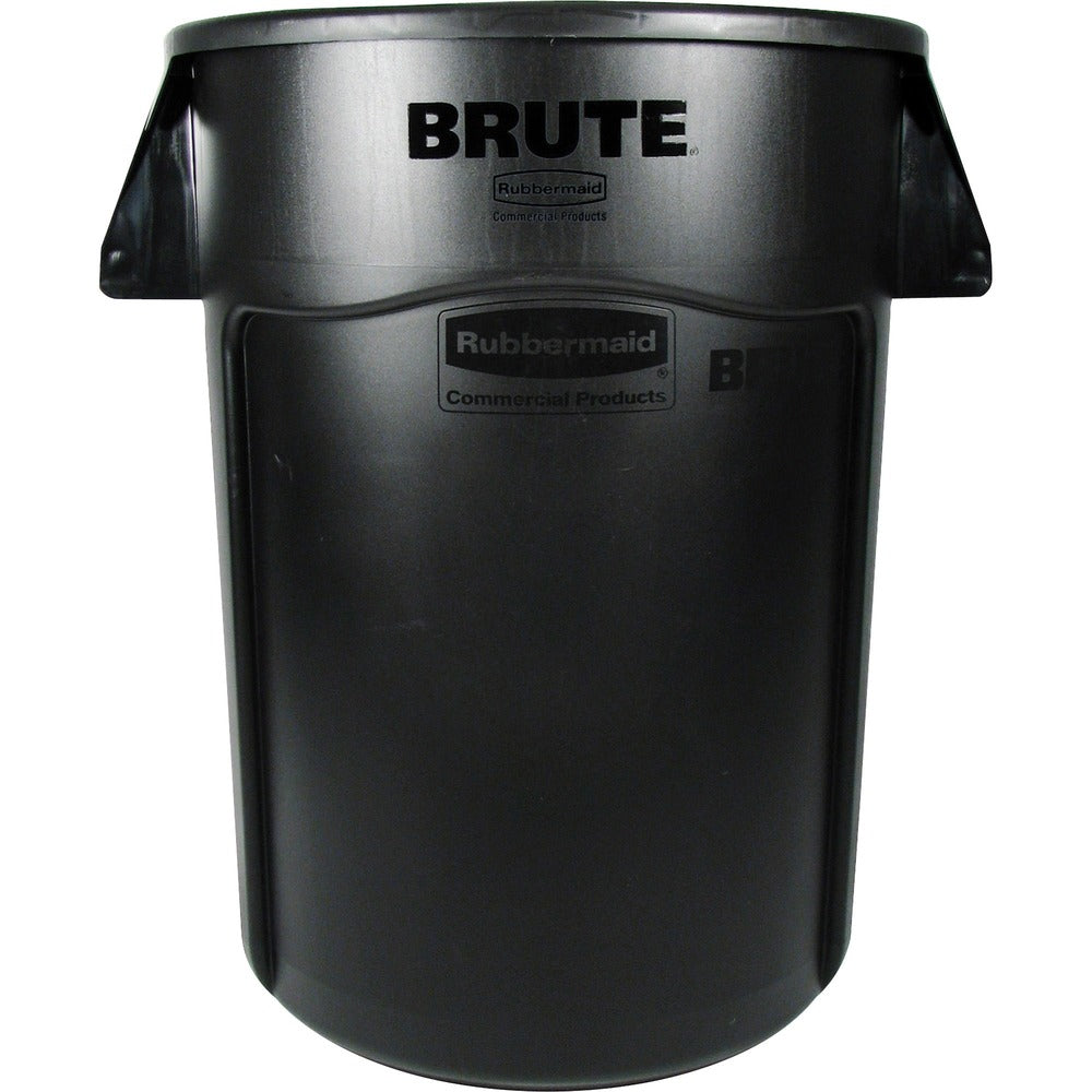Image of Rubbermaid Commercial Products Waste Container, Brute, w/Handles, 44 Gallon, 4/CT, Black