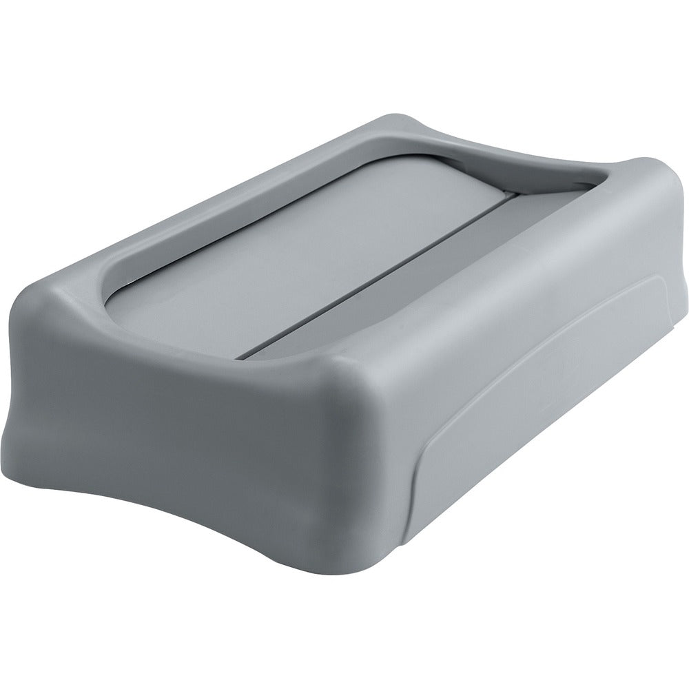 Image of Rubbermaid Commercial Products Swing Lid,f/Slim Jim Containers,20-1/2"x11-7/10"x5",4/CT,GY