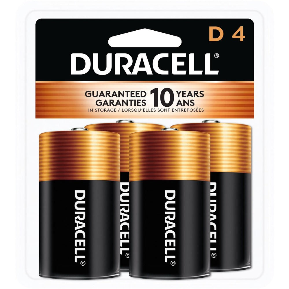 Image of Duracell U.S.A. Batteries, D, Coppertop, Alkaline, 4/PK, 12/CT