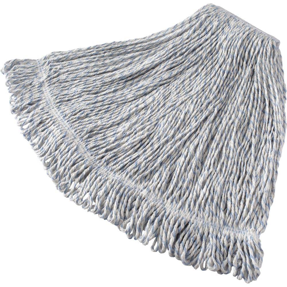 Image of Rubbermaid Commercial Products Finish Wet Mop, Antimicrobial, 24oz, 1" Headband, 6/CT, WE