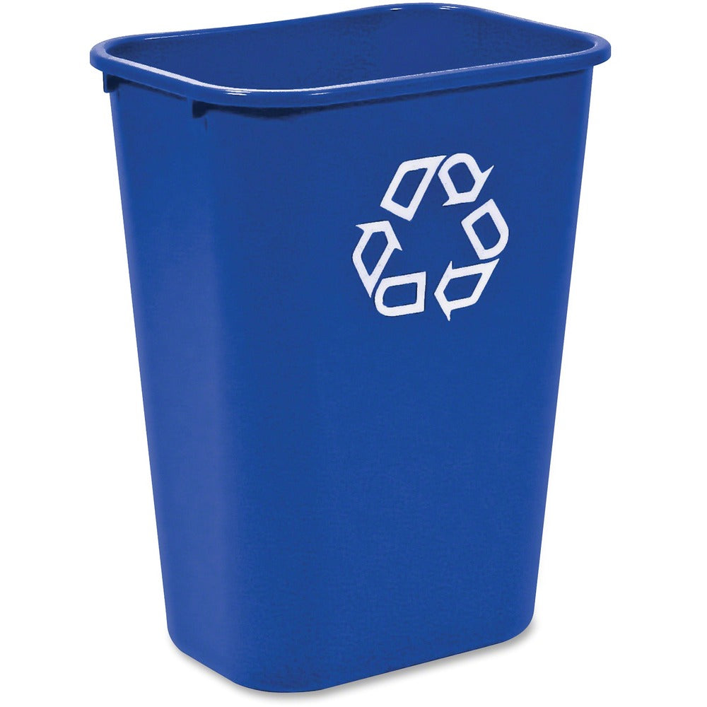 Image of Rubbermaid Commercial Products Recycle Container, 41-1/4 Qt, 20"x10"x15-1/4/", 12/CT, Blue