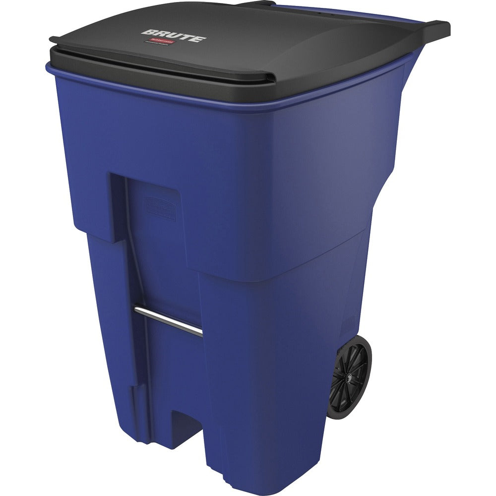 Image of Rubbermaid Commercial Products Brute Container w/Lid,Mobile,95 Gal,37-1/5"x28-3/5"x46",BE