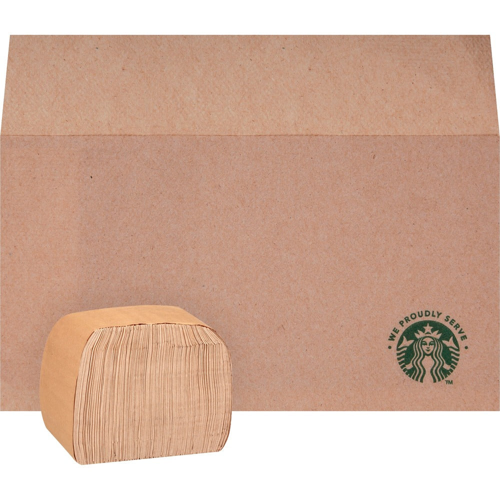 Image of Starbucks Napkins, Branded, 6-1/2"x5", 300/PK, 20PK/CT, Tan