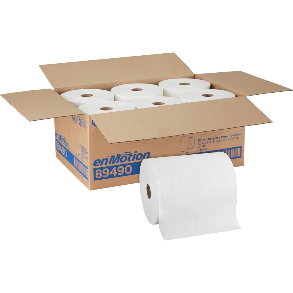 Image of Georgia-Pacific Roll Towel,Hardwound,Recycled,10"Wx9600"L,6Roll/CT,WE