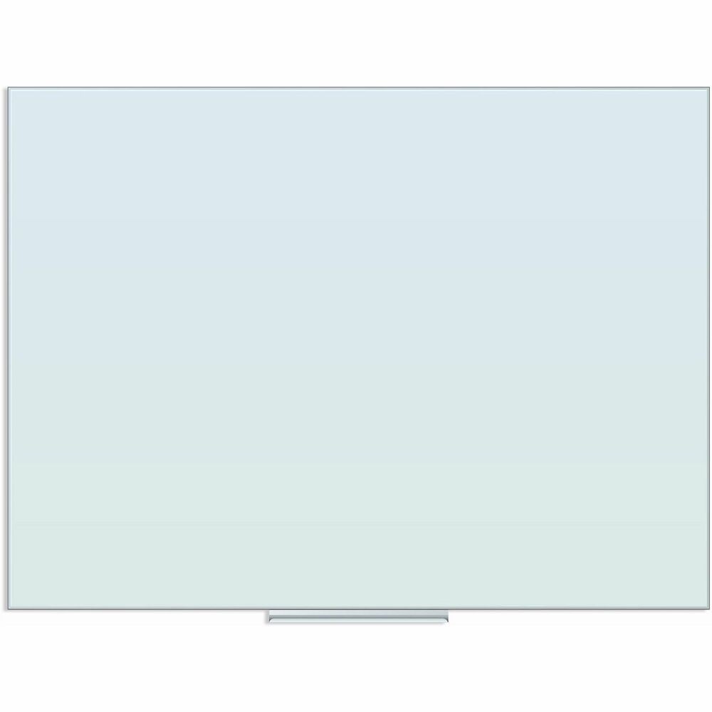 Image of U Brands Whiteboard,Floating,Glass,Frameless,48"x36",WE