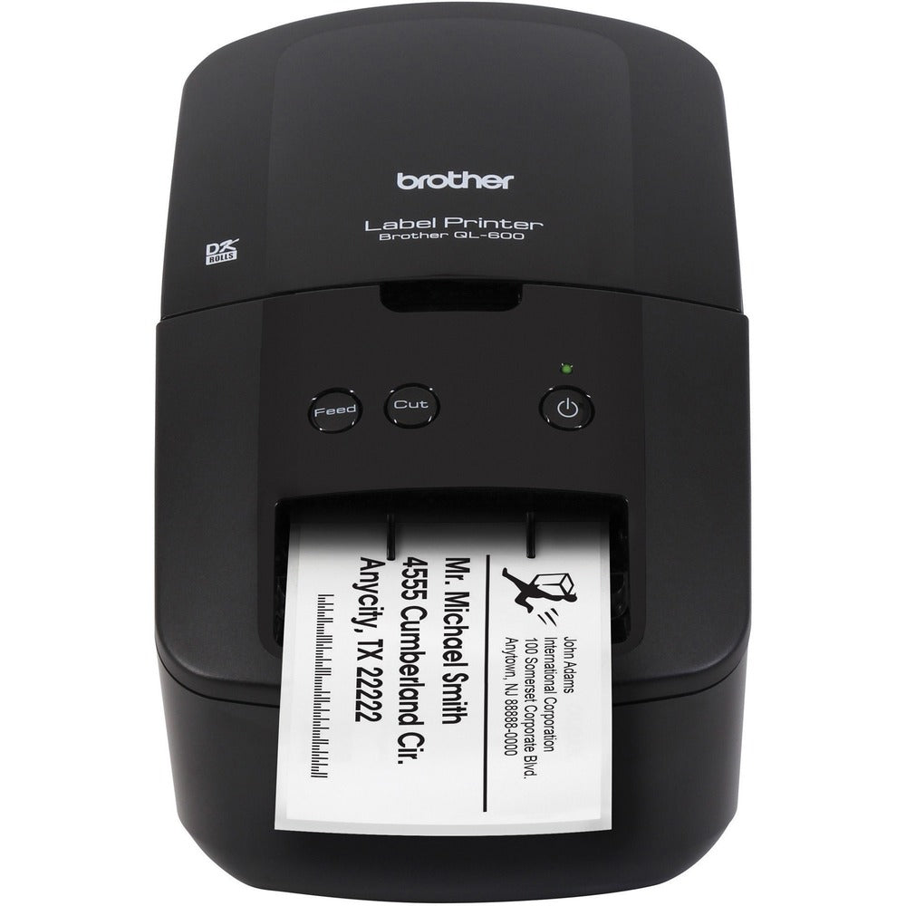 Image of Brother Label Maker, 300 dpi, 5-1/10"Wx8-4/5"Dx6-1/10"H, Black