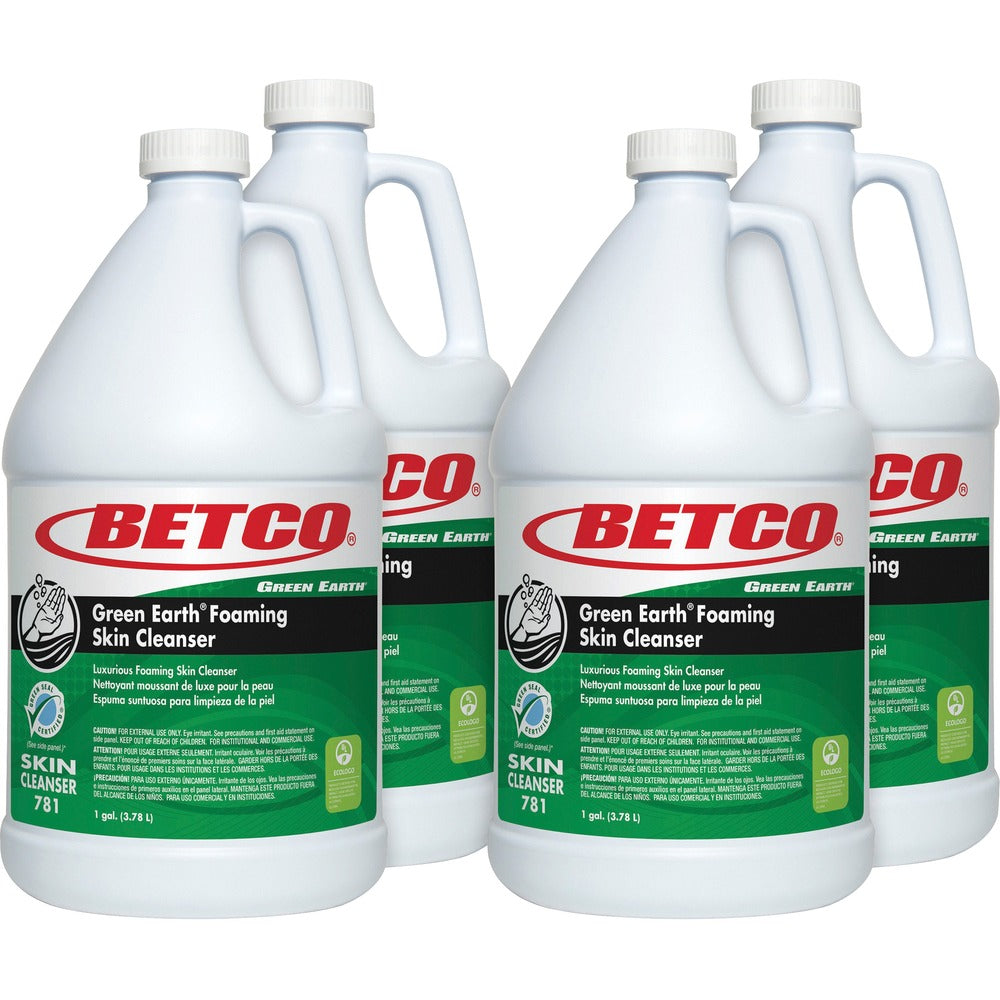 Image of Betco Corporation Skin Cleanser, Foaming, Green Earth, 1 Gal, 4/CT, Green