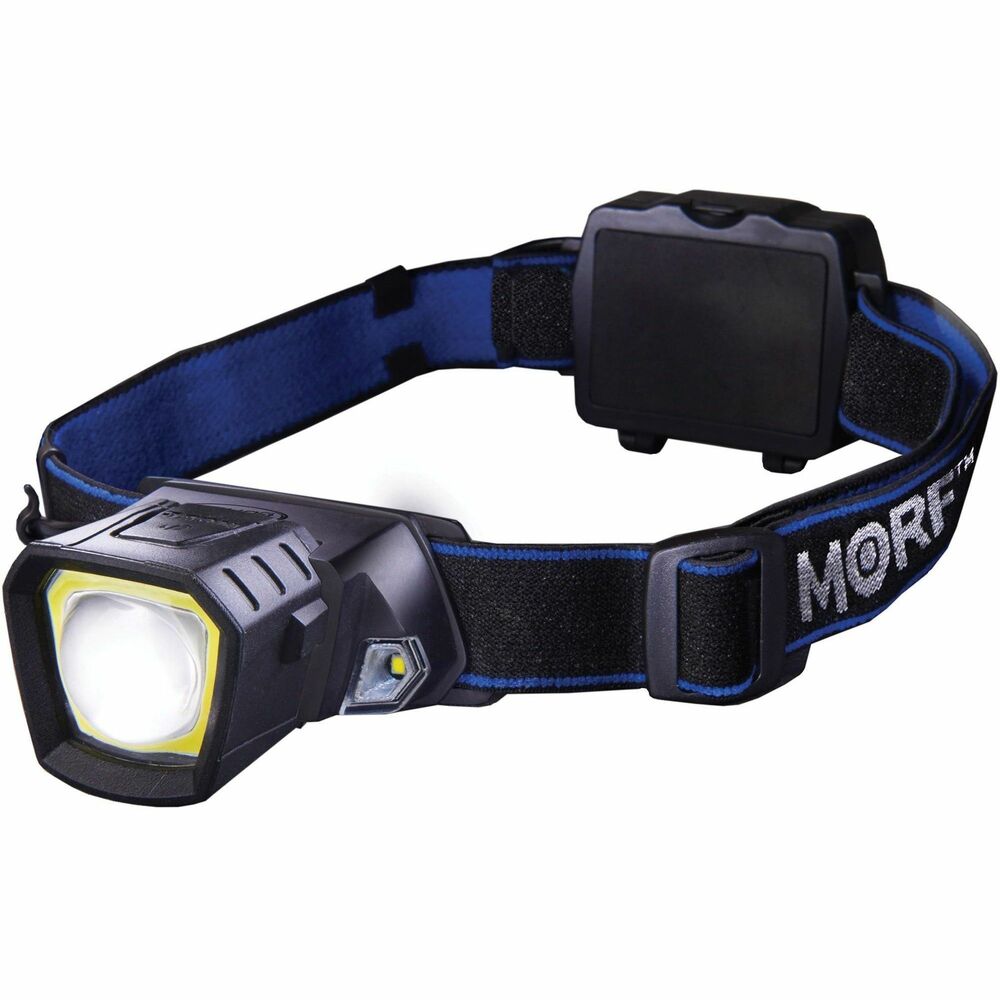 Image of Bostitch (Stanley Bostitch) Headlamp, Removable LED Light, 4-1/2"Wx9-1/2"L, Black/Blue