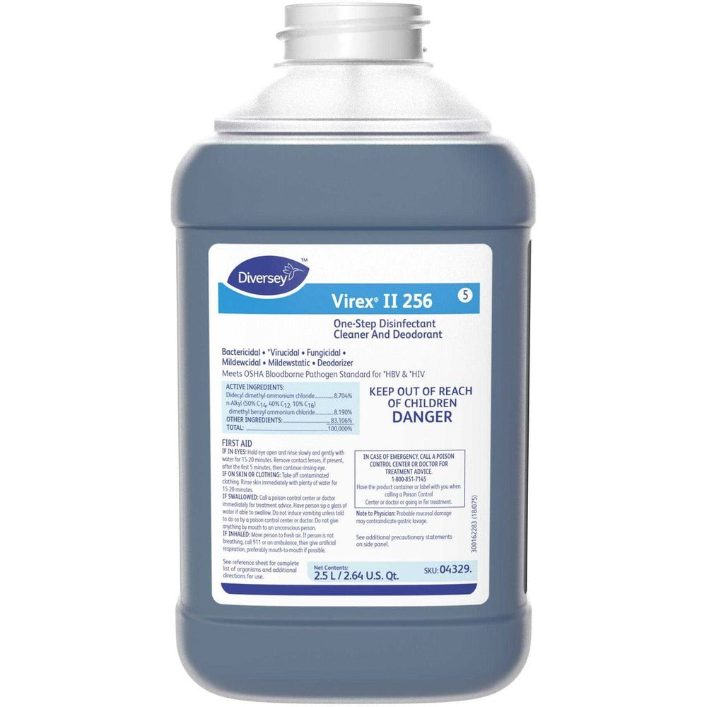 Image of Diversey Care Disinfectant Cleaner, Concentrate, 2.5 Liter, 2/CT, Blue