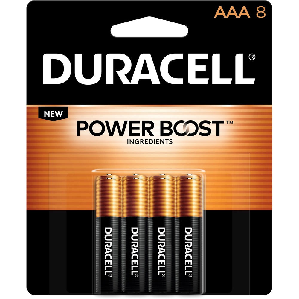 Image of Duracell U.S.A. Batteries, AAA, Alkaline, 8/PK, 10PK/BX, Gold/Black