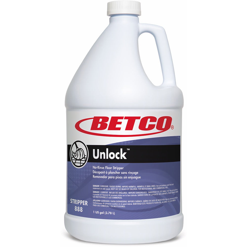 Image of Betco Corporation Floor Stripper,Liquid, Concentrated, 1 Gal, 4/CT, Clear