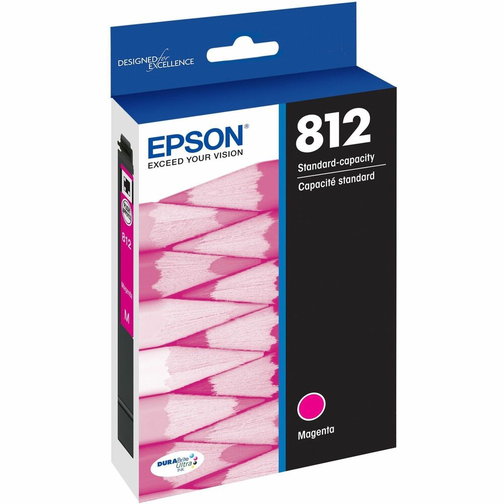Image of Epson Ink Cartridge,T812,Standard Capacity,300 Page Yield,Magenta