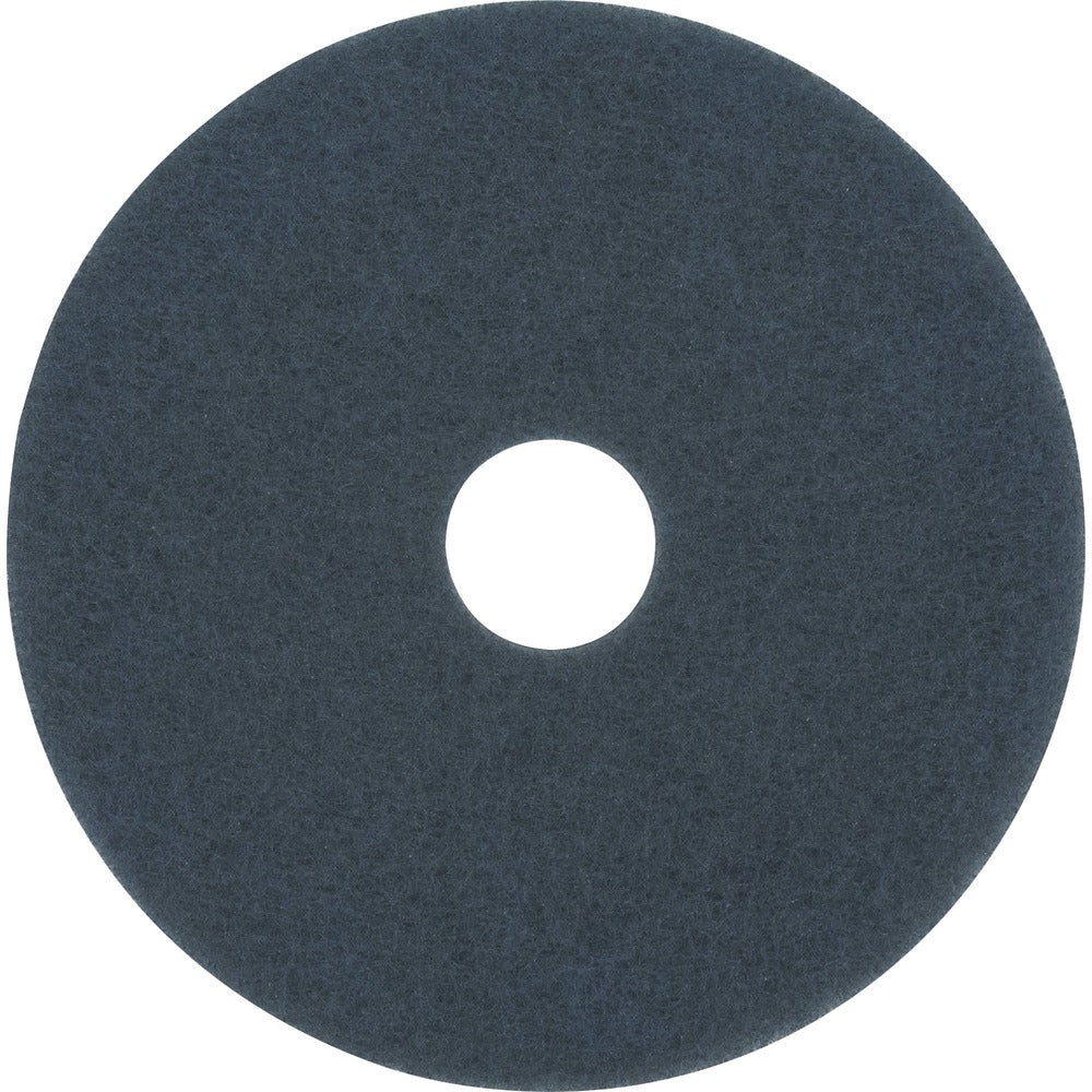 Image of 3M Floor Cleaning Pads, 14", 5/CT, Blue