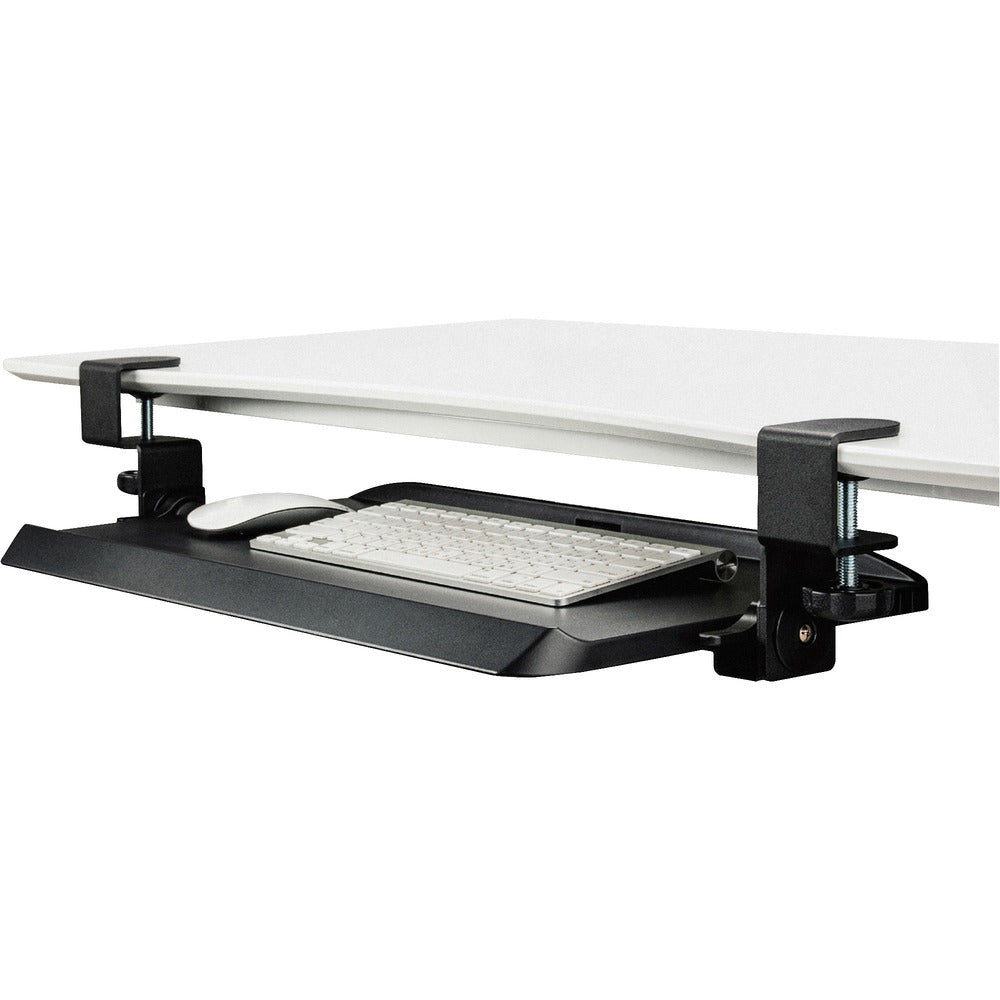 Image of Kantek Keyboard Tray, Clamp, 20-1/4"Wx11-3/4"L, Black