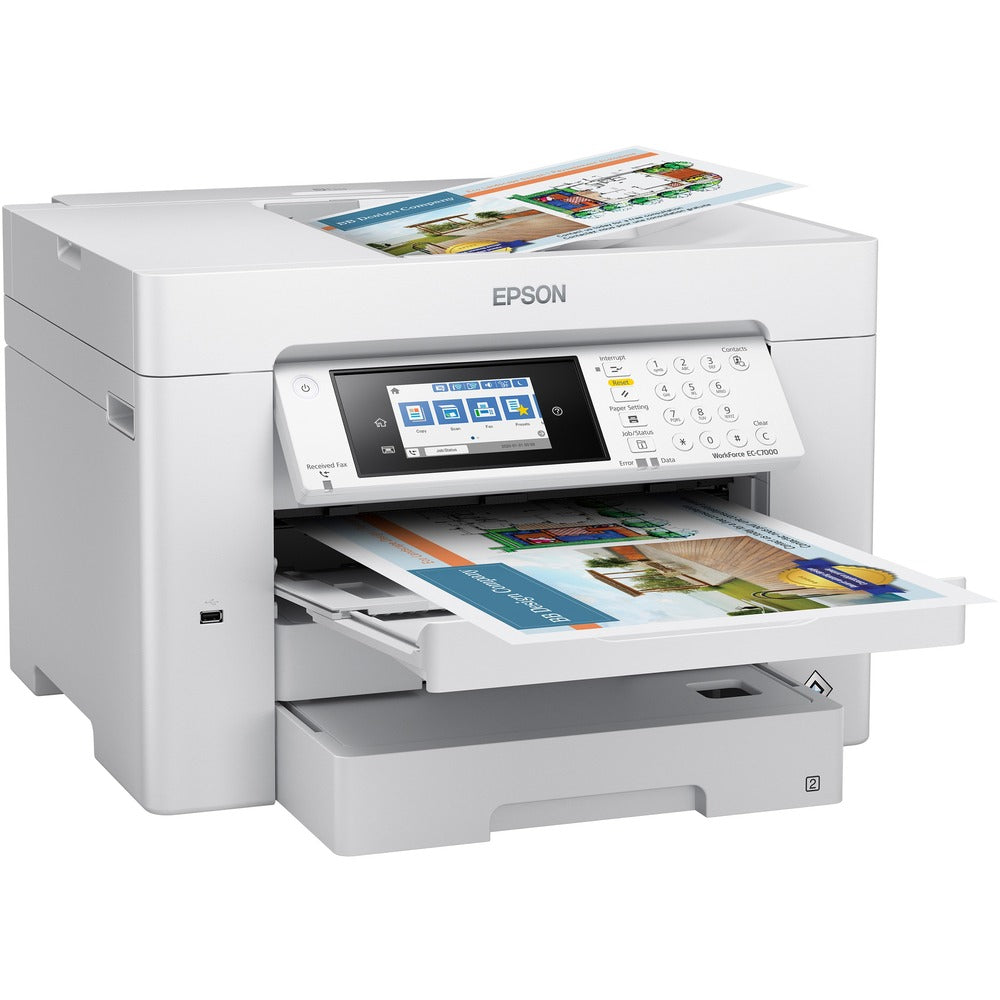 Image of Epson Printer,Copy/Scan/Fax,Duplex,Wireless,20.3"x38.4"x20.5",WE