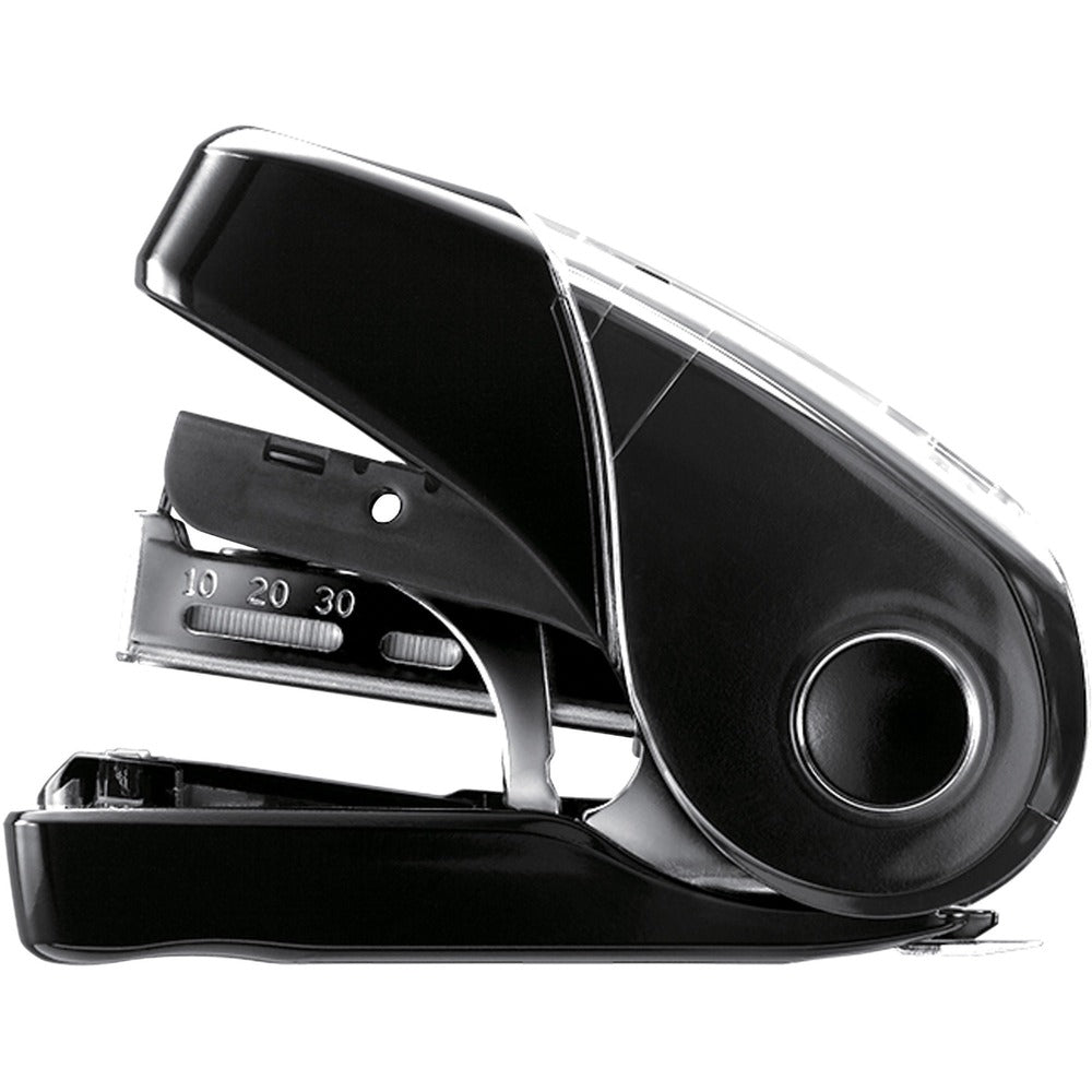 Image of Max USA Stapler, Flat Clinch, 1-1/8"Wx3-1/4"Lx2-5/8"H, Black