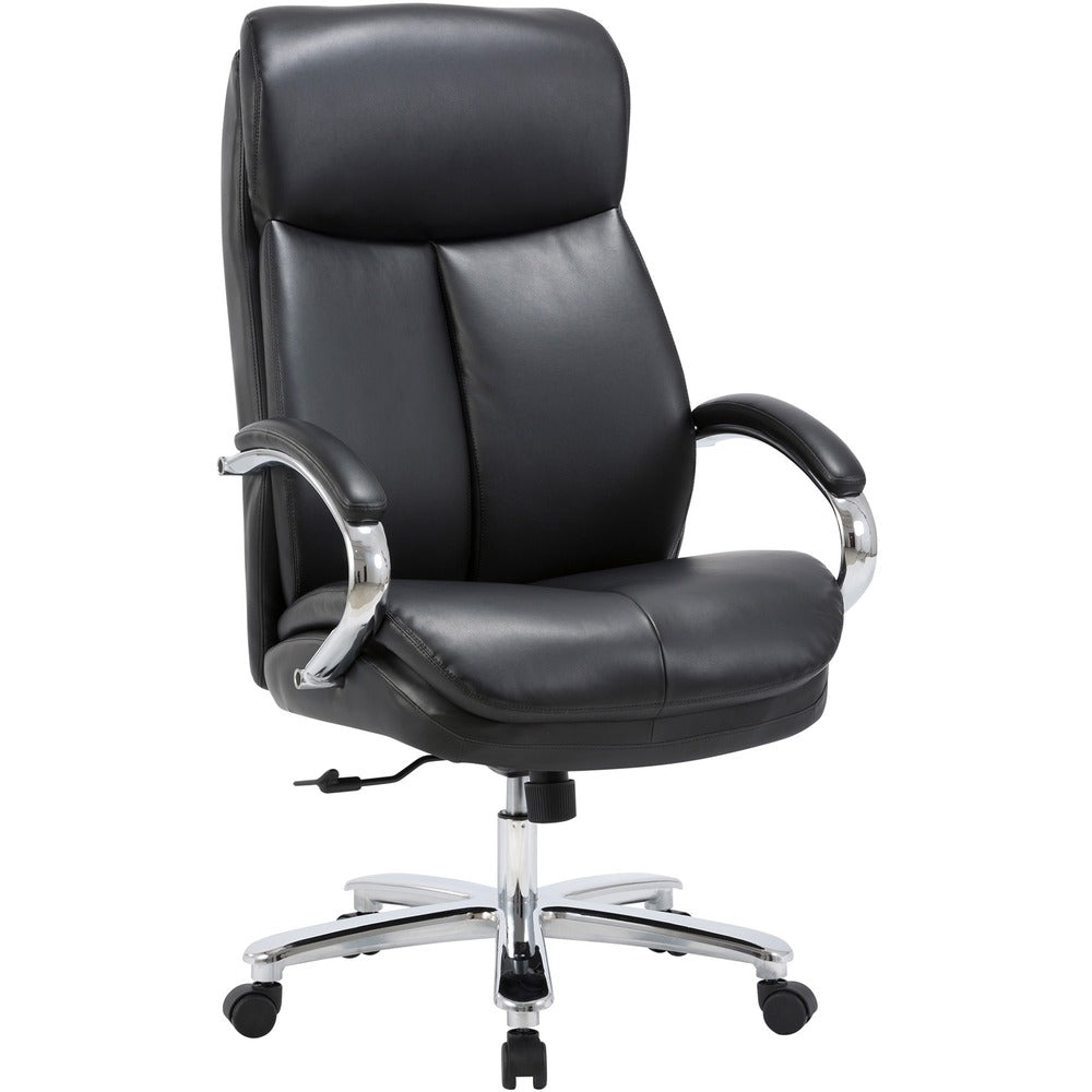 Image of Lorell High-back Chair, 400 lb Cap, 28-1/2"x30-3/4"x48", Black