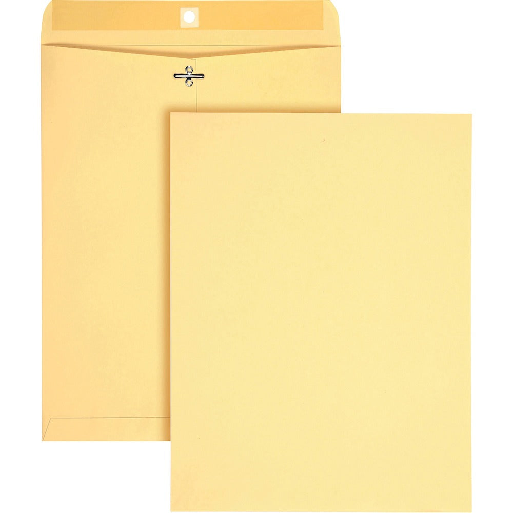 Image of Quality Park Envelope, Clasp/Gummed, 10"Wx13"Lx1/10"H, 100/BX, Manilla